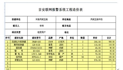 基于Excel的工程管理預(yù)算和審核系統(tǒng) -- 勤哲Excel服務(wù)器在安防企業(yè)中的應(yīng)用,